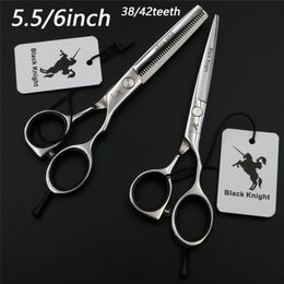 5.5/6 inch Professional Hairdressing scissors set Cutting+Thinning Barber shears High quality 38/42teeth 220317