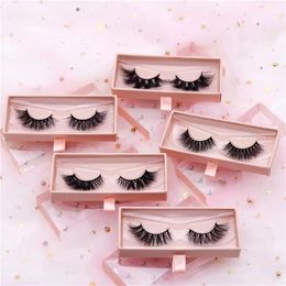 3D Mink Eyelashes Fluffy Soft False Eyelash Dramtic Thick Long Curly Cross Fake Eye Lashes Extension Makeup Sixdian Cruelty Free Lash