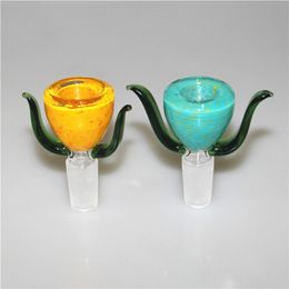 hookah Glass bowl 14mm male dry herb tobacco shmoking bowls for glass water pipe oil rig bong hookahs