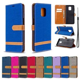 Magnetic Denim Cover Cases For Xiaomi Redmi Note 7 6 5 8 9 9s 10 Pro Flip Wallet Case Leather Card Holder 6A 7A 8A 9 Pro