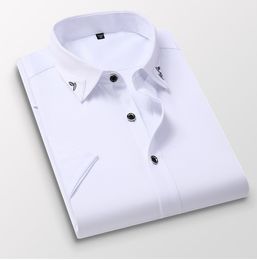 New Sales Famous Customs Fit Casual Dress Shirts Popular Golf Business Blouse Men's Short Sleeve Clothing mix order