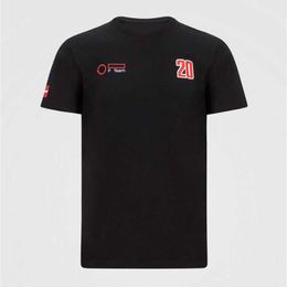 2022 F1 Team Racing Formula Men's Short Sleeve t Shirt Season New Schumacher Breathable Teamline Large Size Can Be Customise