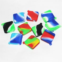 100pcs Nonstick wax containers silicone jars one-piece 9ml silicon container dab food grade oil holder FDA approved glass water pipes DHL