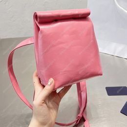 5 Colors Functional Handbags Designer Shoulder Bags Plain Handbag Vintage Crossbody Leather Bag Mini Totes Green Backpacks