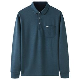 Men's Polos Men's Shirts Fall 2022 Casual Fashion Cotton Top T-shirt Long Sleeve Lapel Large Size 7XL 8XLMen's Men'sMen's