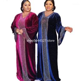 Ethnic Clothing Plus Size African Dresses For Women Bazin Boubou Robe Africaine Femme Clothes Dashiki Long Abayas Muslim Dress Africa