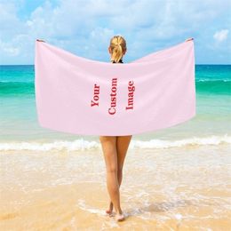 Custom Pattern Towel Outdoor Water Sports Quick Drying Swimming Surf Portable Beach Chair Blanket 220711