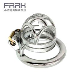 NXY Chastity Device Frrk Stainless Steel Male Lock Alternative Toy Sex Control Husband and Wife Imitation Cheating Passion 0416