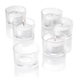 NEWBulk Set of 24PC Glass Candle Holder In ClearFrosted Colornot included candleUSD2376LOTS T200108