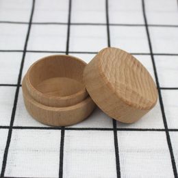 Storage Boxes Round wood box beech rounds rings boxes solid woods gift storages boxes Earrings Necklace packaging jewelry boxesZC532-2