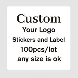 Custom Square Stickers Customised Wedding stickers Favours Boxes Labels Po Rectangle Kraft ClearLaser 220607