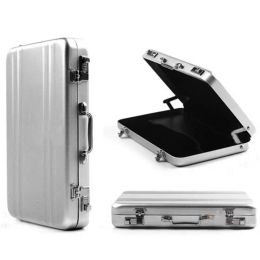 Card Holders Business ID Holder Travel Suitcase Organiser Wallet Pocket Case Aluminium Metal Box