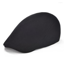 Berets Cotton Men Women Flat Cap Driver Retro Vintage Soft Boina Casual Baker Sboy Caps Cabbie Hat For MaleBerets Wend22