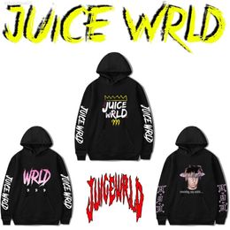 Hot Black and White Red j Uicewrld Hoodie Sweatshirt Juice Wrld wrld Trap Rap Rainbow Glitch World