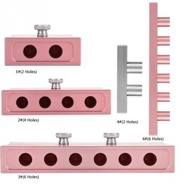Makeup Brushes 2/4/6 Holes 12.1mm DIY Lipstick Mould Aluminium Alloy Lip Rouge Lipbalm Making Tool Fill Mould Dual Uses Rose GoldMakeup Brushe
