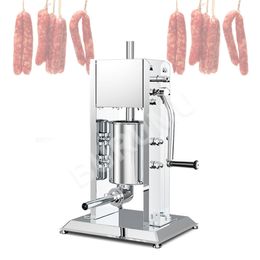 Stainless Steel Sausage Stuffer Meat Filling Machine Manual Sausage Syringe Filler Homemade Sausages Maker Portable