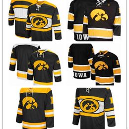 NCa01 Xflsp 2022 College Custom Iowa Hawkeyes Stitched Hockey Jersey 12 William Ciannella 5 Benjamin Grote 11 William Jeffers 24 Greg Johnson 4 Paul Ovnik