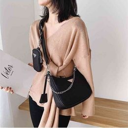 Clearance 60% off handbag Bags carrying armpit three in one kendou same style medium gunnelon hand-held chain Staff female