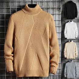 Warm Sweater Fashion Long Sleeve Male Sweater Acrylic Fibre Men Top L220801