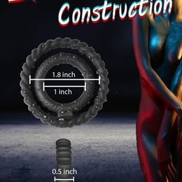 Silicone Dual Cock Ring Delay Ejaculation for Men Couple sexyual Toy Adult Lock Penis Enlargement Erection Shop