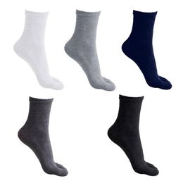 Men's Socks Mens Five Fingers Soft Polyester Cotton Ankle Toe Solid Color Breathable 37JBMen's Men'sMen's