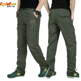 Mens Style Cargo Pants Men Summer Waterproof Breathable Male Trousers Joggers Army Pockets Casual Pants Plus Size 4XL 220629