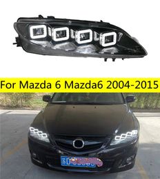 Car Lighting Accessories For Mazda 6 20 04-20 15 LED Headlights High Beam Daytime Running Front Lamp