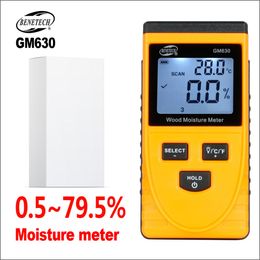 Wood Moisture Meter Digital Humidity Handheld Device Tester Content Meter Woodworking Electrical GM630 Hygrometer