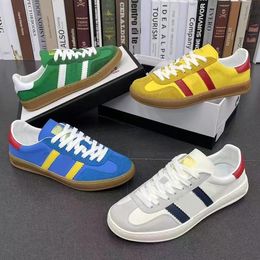 2023 SS Luxury Designer Men Women Casual Shoes Gazelle Sneakers Canvas Shoes Patchwork Collaboration Shoe Size 35-46