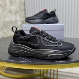 Famous Brand Men Americas Cup Sneakers Shoes Low Top Sports Rubber Sole Fabric Runner Comfort Skateboard Walking Outdoor Trainers