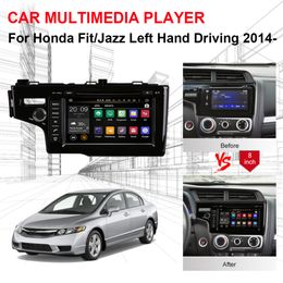 4GB RAM Android Octa Core Car DVD Multimedia Player Radio Stereo GPS Navigation for Honda Fit/Jazz Left Hand Driving 2014-2016