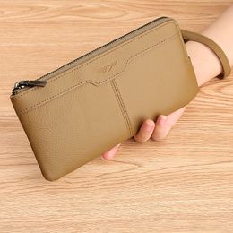 Leather Wallet Credit Card holder Clutch Fashion Trendy Card Case Phone Case Leather Multifunctional Long Wallets Coin Purses