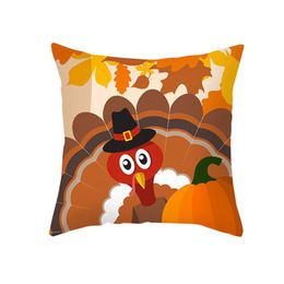 Cushion/Decorative Pillow Little Sleepyhead Case Fashion Home Thanksgiving Pillowcase Series Cushion Brown CasesCushion/Decorative Cushion/D