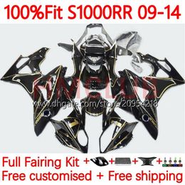 OEM Bodys Kit For BMW S-1000RR S 1000RR 1000 RR S1000-RR 09-14 149No.21 S1000RR 09 10 11 12 13 14 S1000 RR 2009 2010 2011 2012 2013 2014 Injection Mold Fairings golden line