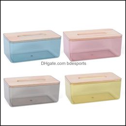 Tissue Boxes Napkins Table Decoration Accessories Kitchen Dining Bar Home Garden Household Kitchen Living Room Large Transparent Box Bedr