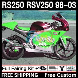 Fairings and Tank cover For Aprilia RSV RS 250 RSV-250 RS-250 RSV250 98-03 4DH.145 RS250 RR RS250R 98 99 00 01 02 03 RSV250RR 1998 1999 2000 2001 2002 2003 Body wine red