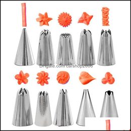 Baking Pastry Tools Bakeware Kitchen Dining Bar Home Garden 18Pcs/Set Kitchen Accessories Icing Pi Cr Dhdyq