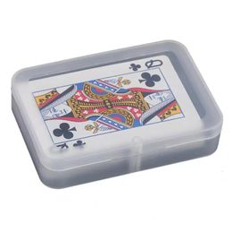 Transparent Playing Cards Plastic Box PP Storage Boxes Packing Case (CARDS width less than 6cm)