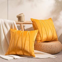 Cushion/Decorative Pillow Solid Colour Case Fluffy Soft Pillows 50x50CM Cover For Living Room Yellow Brown Blue Housse De CoussinCushion/Deco