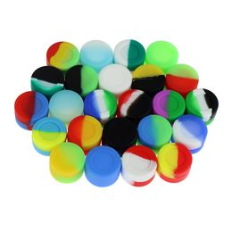3ml Silicone Storage Container Round Small Wax Oil Jar for Multi Use Assorted Random Color