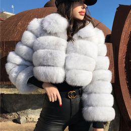 Women's Fur & Faux Women's Mink Coats Autumn Winter Fashion Coat Turn-down Collar Thick Warm Zipper Soft Woman Jackets Overcoat S-8XL