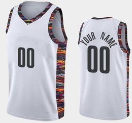 Printed Brooklyn Custom DIY Design Basketball Jerseys Customization Team Uniforms Print Personalised any Name Number Mens Women Kids Youth Boys White Jersey
