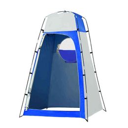 Camping Shower Tent 1.3*1.3*2.1m/4.3*4.3*6.9ft Outdoor Toilet Tent with Removable Bottom Portable Privacy Shelter Shade Tent H220419