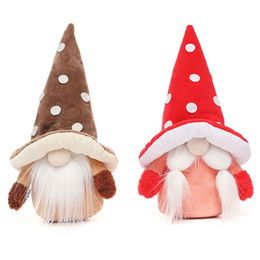 Party Decoration Non-woven Fabric Christmas Gnomes Doll Toys Dwarf Decor Favours Red Long Hat Ornament For Fireplace Bedroom SofaParty