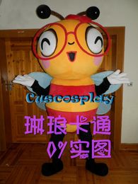 Mascot doll costume Lovely Bee Mascot Costume Bee Hornet Mascot Costumes Advertising Promotion Outfit Clothing Halloween Christmas Fancy Par