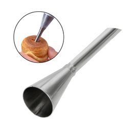 Cream Icing Piping Nozzle Tip 1PC Stainless Steel Cupcake Puffs Injection Russian Syringe Puff Nozzle Tips Pastry Cake Tools