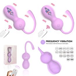NXY Sex Vibrators Kegel Balls Vibrating Egg Wireless Remote Ben Wa Vaginal Ball Wearable Panties Toys for Women 1125