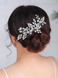 Headpieces Vintage Wedding Hair Comb Beautiful Leaves For Women Crystal Jewelry Bridal Accessories