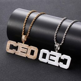 Pendant Necklaces Hip Hop High Quality Fashion Jewellery Rapper Rock 3mm Custom Name For Men's Pendants NecklacePendant