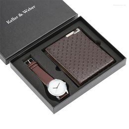 Wristwatches Regalos Para Hombre Men Gift Set Beautifully Packed Watch Wallet Foreign Trade Creative Combination For Father